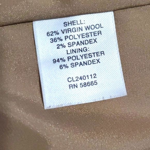 Classiques Entier Dark Taupe Long Sleeve Textured Virgin Wool Blend Suit Jacket - Picture 12 of 12